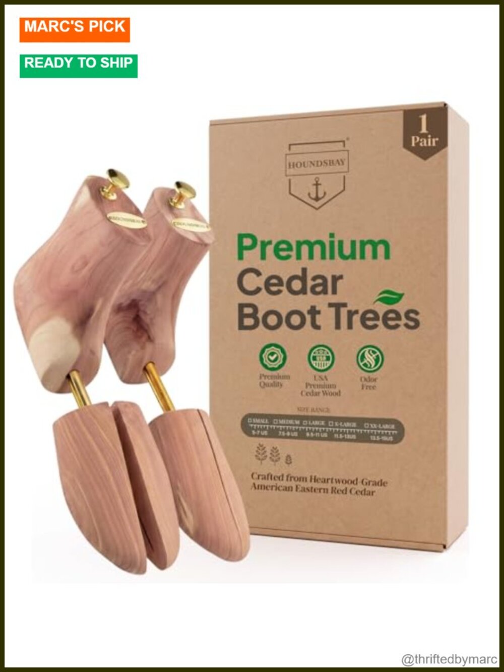 Cedar Boot Tree for Men Shoe Tree Boot Stretcher & Shaper